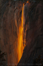 Horsetail Falls is a photograph by T.M. Schultze taken at Yosemite National Park, California