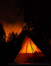 2010 Vigil Tipi is a photograph by T.M. Schultze taken at Idyllwild, California