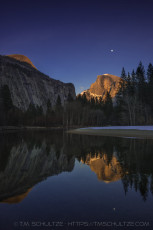 Half Dome, Twilight is a photograph by T.M. Schultze taken 2013 at Yosemite National Park, California