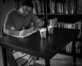 Tracy Schultze Writing is a photograph by T.M. Schultze taken 2013 at Santee, California