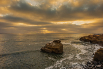 Coastal Rays is a photograph by T.M. Schultze taken at San Diego, California