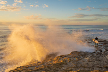 Thanksgiving Surf is a photograph by T.M. Schultze taken 2013 at San Diego, California
