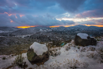 Snowbound is a photograph by T.M. Schultze taken at Cleveland National Forest, California