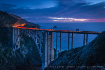 Grand Bixby is a photograph by T.M. Schultze taken 2015 at Big Sur, California
