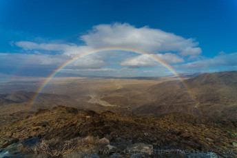 Rainbow Over Anza Borrego is a photograph by T.M. Schultze taken at ,