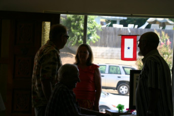 2007 50th Anniversary Party - my mother, grandfather's brother Ronnie, and my great grandfather Voyles