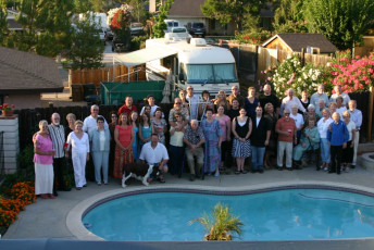 Friends and family at their 50th anniversary party.