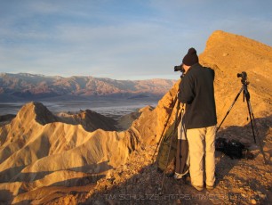 Me-2007-Zabriskie-Point is a photograph by T.M. Schultze taken at Death Valley National Park, California