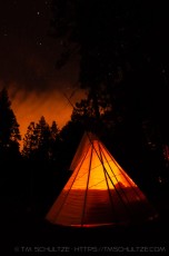 2010 Vigil Tipi is a photograph by T.M. Schultze taken at Idyllwild, California