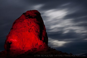 Red Rock Pinnacle is a photograph by T.M. Schultze taken at Trona,
