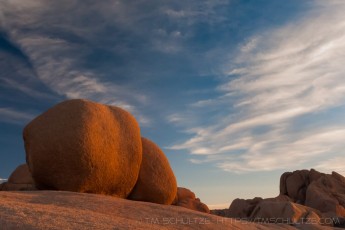 Orange To The Sky is a photograph by T.M. Schultze taken at Joshua Tree National Park, California