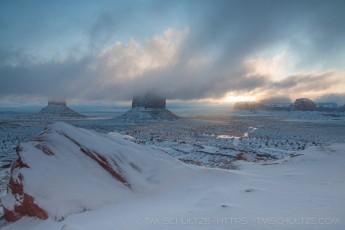 is a photograph by T.M. Schultze taken at Monument Valley Navajo Tribal Park, Arizona