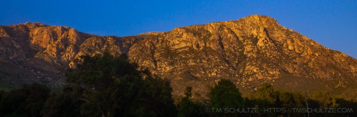 El Cajon Mountain Panorama is a photograph by T.M. Schultze taken at Lakeside, California