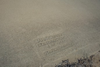 1927 Stamp - Old Highway 80 is a photograph by T.M. Schultze taken 2013 at Mountain Spring, California