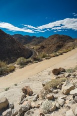 Old Road New Road is a photograph by T.M. Schultze taken at Mountain Springs, California