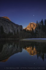 Half Dome, Twilight is a photograph by T.M. Schultze taken 2013 at Yosemite National Park, California