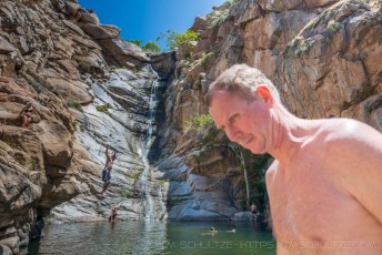 Diving Plus Walking In Front Of My Camera is a photograph by T.M. Schultze taken 2013 at , California