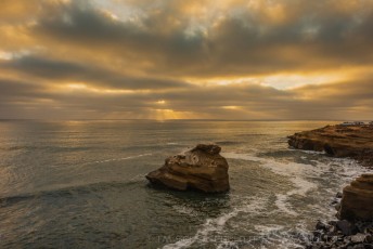 Coastal Rays is a photograph by T.M. Schultze taken at San Diego, California