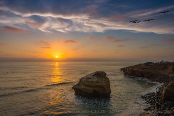From Surf To Sky is a photograph by T.M. Schultze taken at San Diego, California