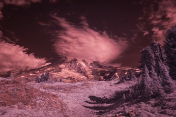 Mt. Rainier Infrared by T.M. Schultze