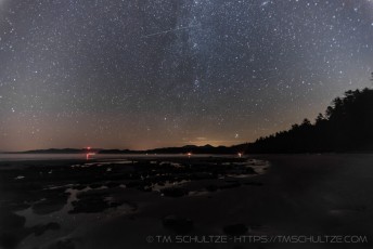 Meteor on Shi Shi is a photograph by T.M. Schultze taken at Olympic National Park, Washington