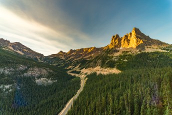 Washington Pass and Clouds by T.M. Schultze