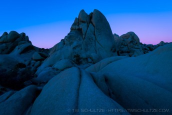 Twilight Buddha is a photograph by T.M. Schultze taken at Joshua Tree National Park, California