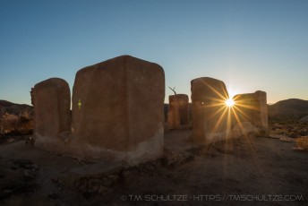Ryan Ranch Sunset is a photograph by T.M. Schultze taken at Joshua Tree National Park, California