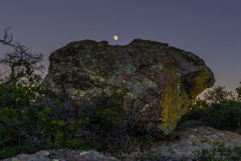 Boulder Moonrise is a photograph by T.M. Schultze taken at Chiricahua National Monument, Arizona