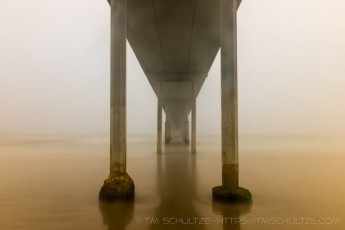Fog Under The Pier is a photograph by T.M. Schultze taken at , California