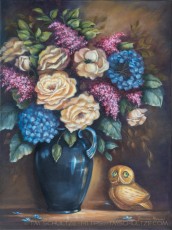 Golden Owl is a photograph by T.M. Schultze taken at Jeannie House Artwork, Jeannie House Artwork