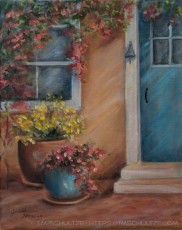 The Blue Door is a photograph by T.M. Schultze taken at Jeannie House Artwork, Jeannie House Artwork