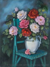 Wicker Chair is a photograph by T.M. Schultze taken at Jeannie House Artwork, Jeannie House Artwork