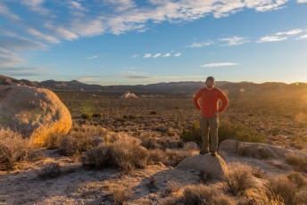 Me, Sunset, Hilltop View, Joshua Tree, by T.M. Schultze