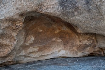Slab Rock Pictograph Panel is a photograph by T.M. Schultze taken at Joshua Tree National Park, California