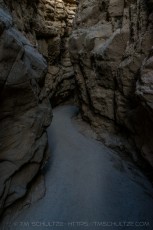 Quiet Slot Canyon is a photograph by T.M. Schultze taken at Anza-Borrego Desert State Park, California
