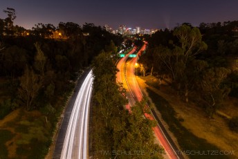 Cabrillo to Downtown is a photograph by T.M. Schultze taken at Balboa Park, California