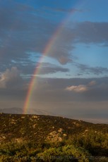 Rainbow Above Lagunas is a photograph by T.M. Schultze taken at Cleveland National Forest, California