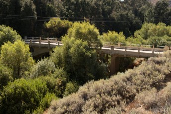 Old Pine Valley Creek Bridge is a photograph by T.M. Schultze taken at Pine Valley, California