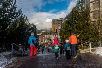 Stairway To The Lifts is a photograph by T.M. Schultze taken at Whistler, British Columbia