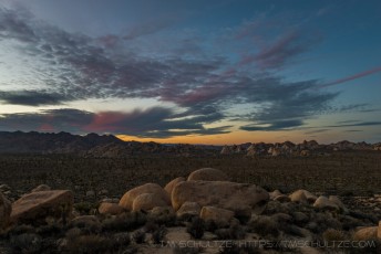 Sundown from Hilltop View is a photograph by T.M. Schultze taken at Joshua Tree National Park, California