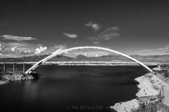 Lake Roosevelt Bridge is a photograph by T.M. Schultze taken at ,