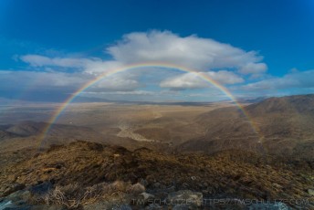 Rainbow Over Anza Borrego is a photograph by T.M. Schultze taken at ,