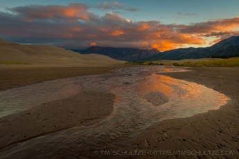 Medano Rising is a photograph by T.M. Schultze taken 2014 at Great Sand Dunes National Park, Colorado