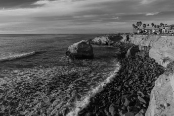 Ross Rock South Overlook, Black and White, by T.M. Schultze