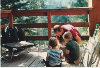 Grandfather with brother Steven and cousins Stacey and Sarah