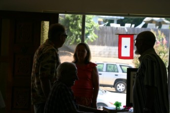 2007 50th Anniversary Party - my mother, grandfather's brother Ronnie, and my great grandfather Voyles