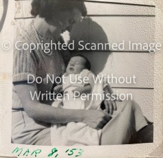 1953 - Joan Covington with son Charles Covington