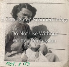 1953 - Joan Covington with son Charles Covington