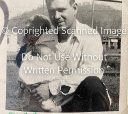 1953 - Robert Covington with Son Charles Covington